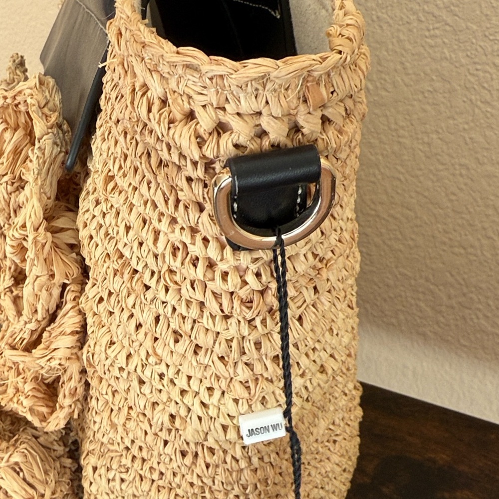 Jason Wu Rose Straw Tote Bag - Picture 6 of 13